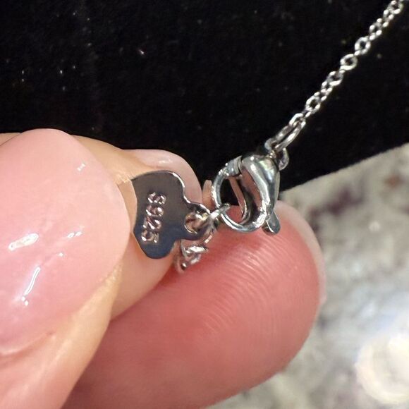 NEW Crystal Bloom Necklace Sterling Silver - Picture 8 of 12